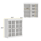 Sophisticated Storage Ensemble: Buffet Sideboard Bookshelf Cabinet
