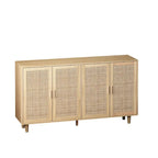62.20Elegant and Functional 4-Door Rattan Sideboard/Buffet