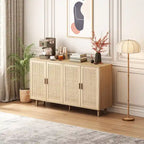 62.20Elegant and Functional 4-Door Rattan Sideboard/Buffet