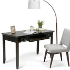 Brown Transitional 54-Inch Wide Desk with Drawers