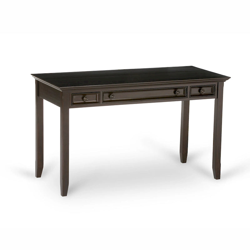 Brown Transitional 54-Inch Wide Desk with Drawers