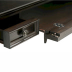 Brown Transitional 54-Inch Wide Desk with Drawers