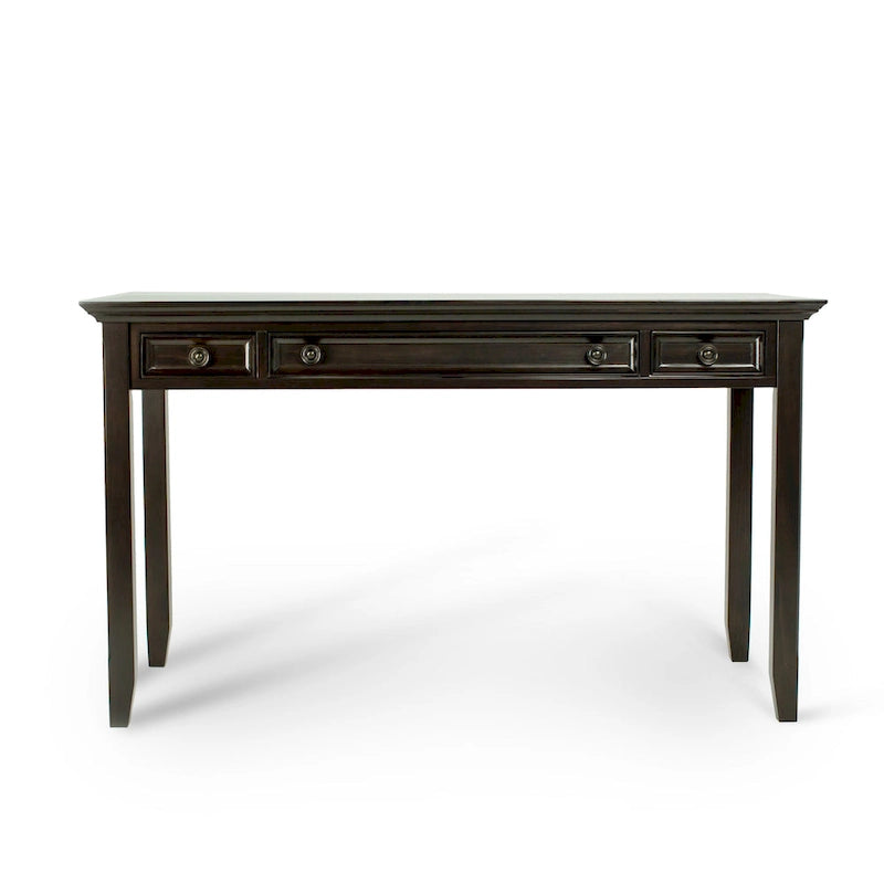 Brown Transitional 54-Inch Wide Desk with Drawers