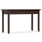Brown Transitional 54-Inch Wide Desk with Drawers