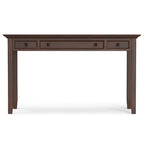 Brown Transitional 54-Inch Wide Desk with Drawers