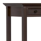 Brown Transitional 54-Inch Wide Desk with Drawers