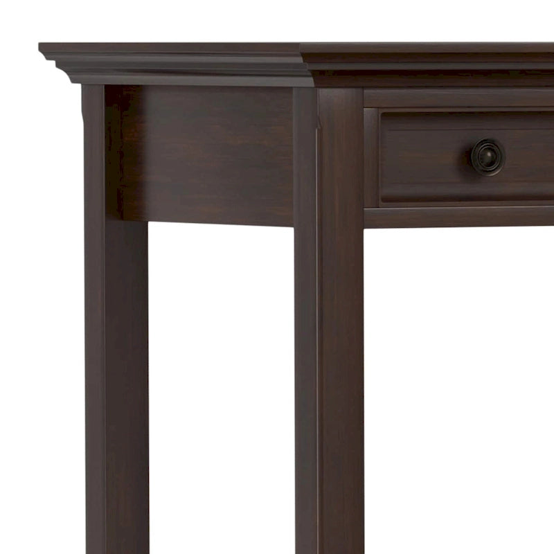 Brown Transitional 54-Inch Wide Desk with Drawers