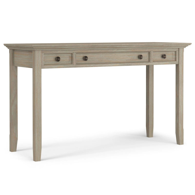 Brown Transitional 54-Inch Wide Desk with Drawers