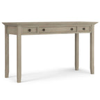 Brown Transitional 54-Inch Wide Desk with Drawers