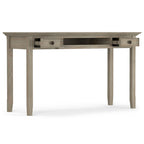 Brown Transitional 54-Inch Wide Desk with Drawers