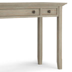 Brown Transitional 54-Inch Wide Desk with Drawers
