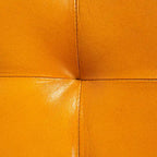 Wood and Goat Leather Bench