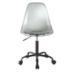 Clear Acrylic Armless Rolling Office Chair