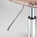 Clear Acrylic Armless Rolling Office Chair