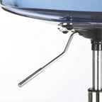 Clear Acrylic Armless Rolling Office Chair