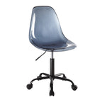 Clear Acrylic Armless Rolling Office Chair