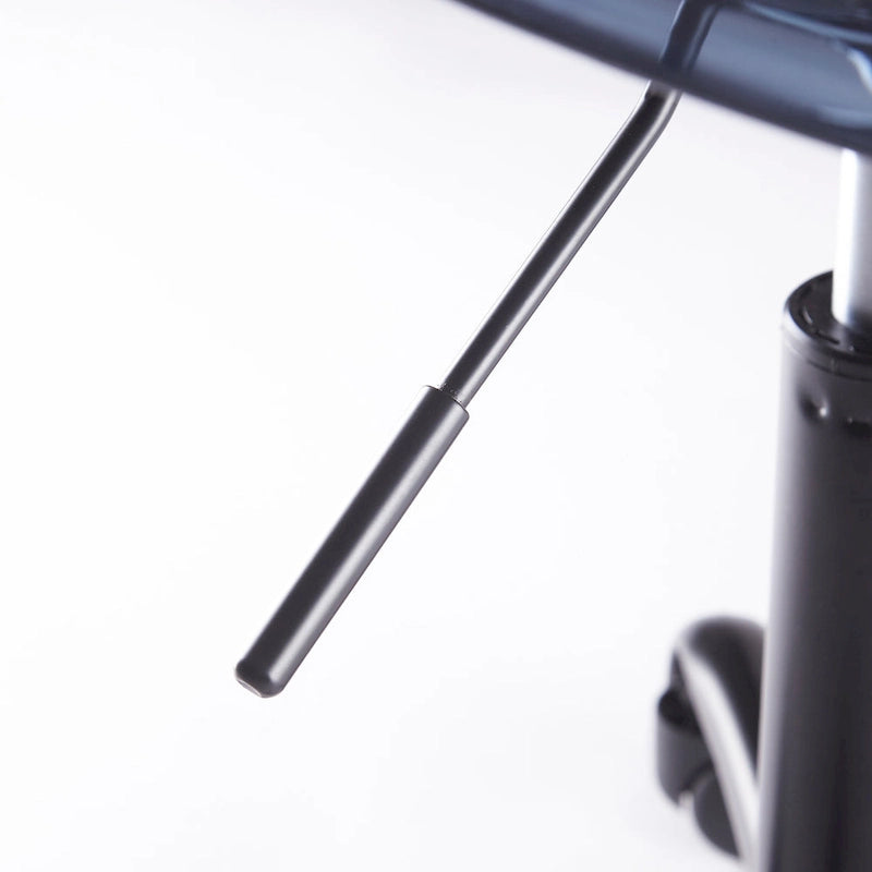 Clear Acrylic Armless Rolling Office Chair