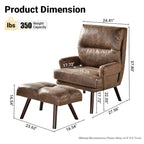 Ajustable Recliner Chair with Ottoman