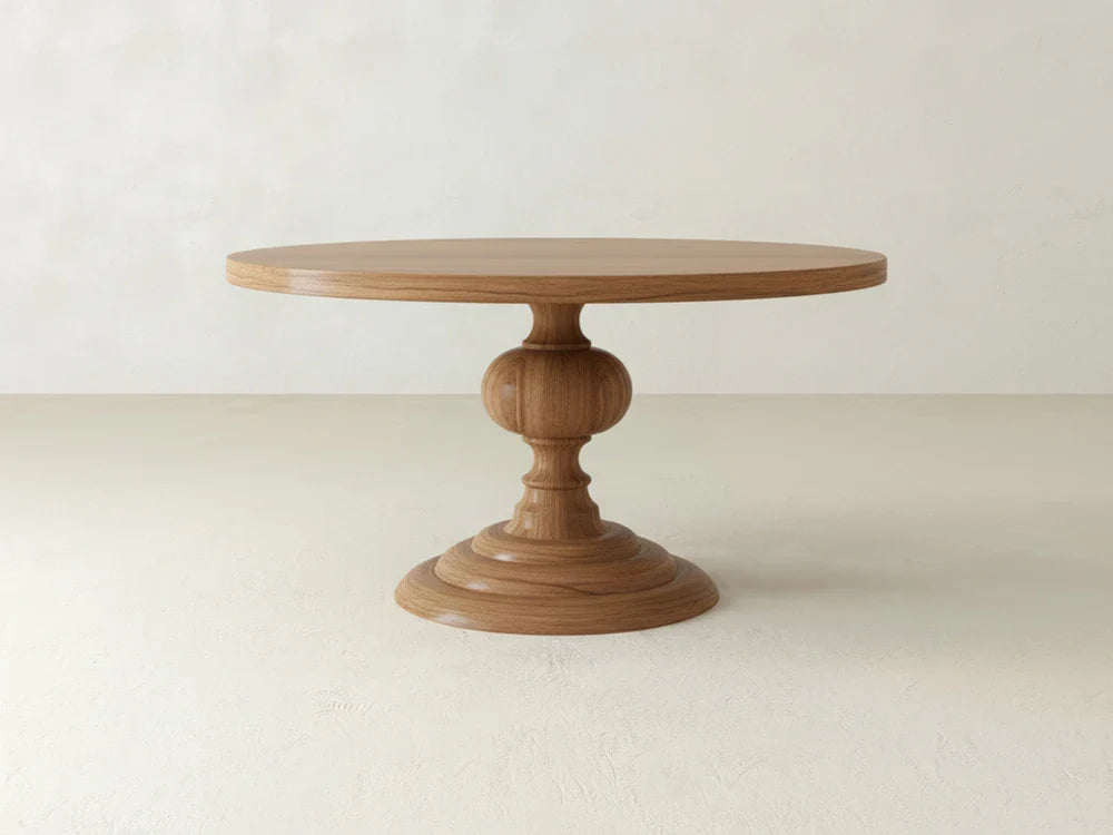 Round dining table - Oak color