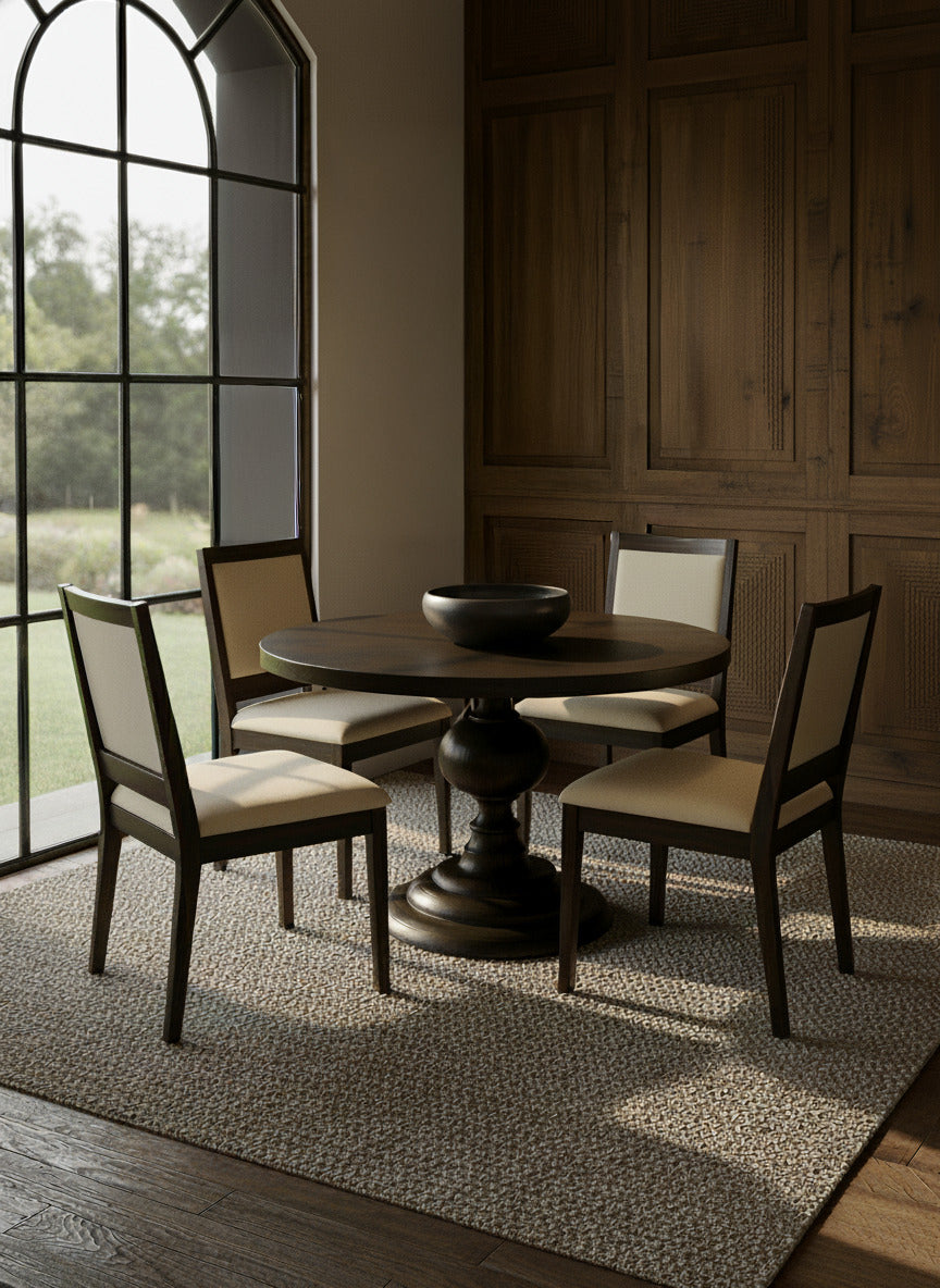 Round dining table - Oak color