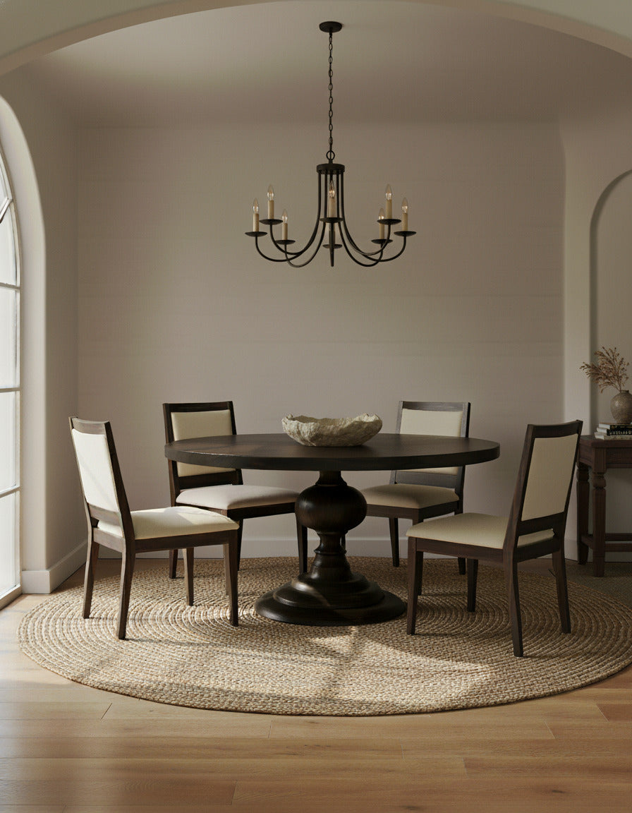 Round dining table - Oak color