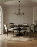 Round dining table - Oak color